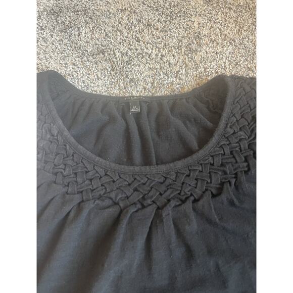 Talbots Women’s Blouse Lot Of 2 White Black Size Large Petite - Picture 3 of 12